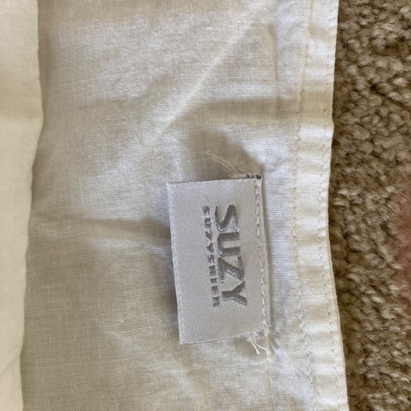 Suzy Shier Lace and Cotton White Skirt - Picture 4 of 6